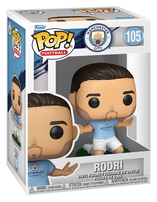 Manchester City POP! Football Vinyl Figur Rodri 9 cm - Preorder - ETA: 25.10.2026