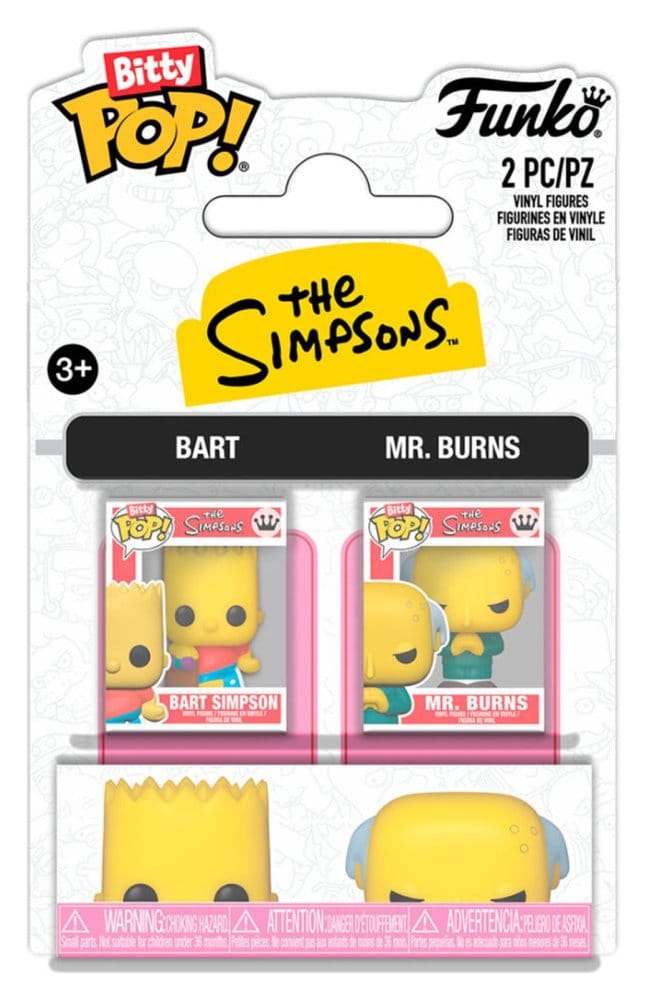 Simpsons Bitty POP! Vinyl Figuren 2er-Pack B & Mr. B 2 cm - Versand: 7 Tage nach Bestellung