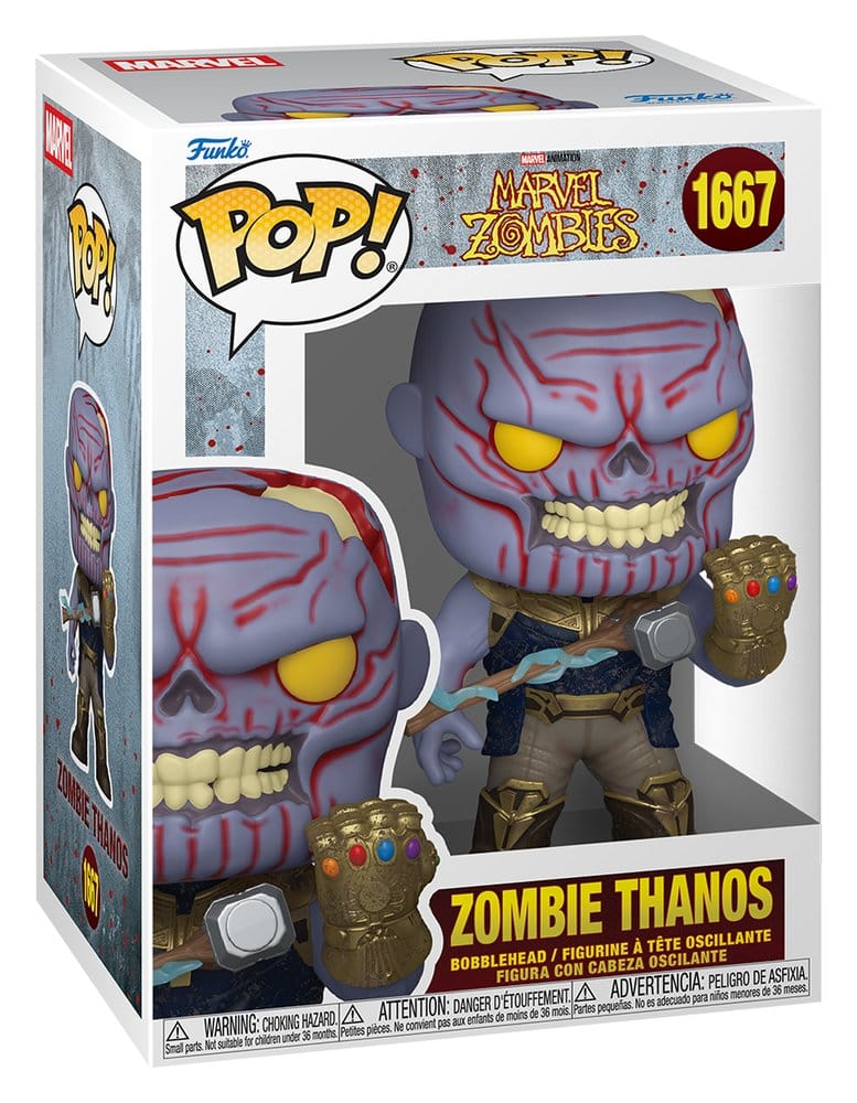 Marvel POP! Comics Vinyl Figur Zombie Thanos 9 cm - Preorder - ETA: 28.12.2026