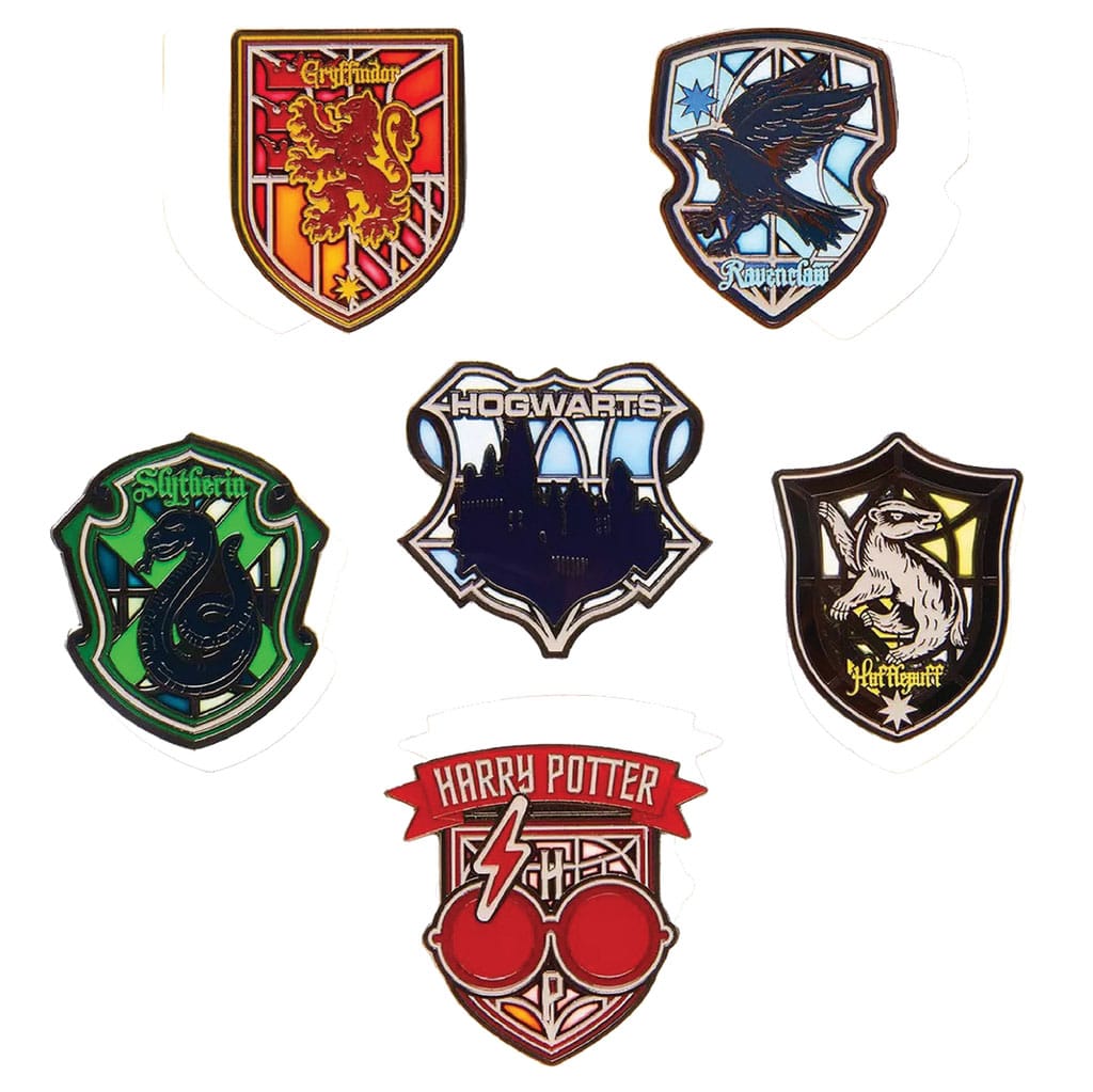 Harry Potter Loungefly Ansteck-Pins Stained Glass Display (12) - Preorder - ETA: 11.03.2027