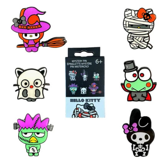 Hello Kitty by Loungefly Ansteck-Pins Blind Box Halloween Display (12) - Preorder - ETA: 28.02.2026