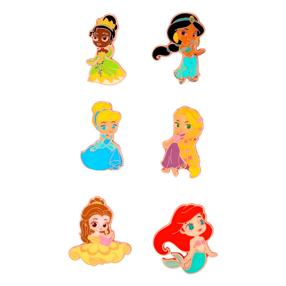 Disney Loungefly POP! Pin Ansteck-Pins Princess Chibi 4 cm Sortiment (12) - Preorder - ETA: 03.01.2026