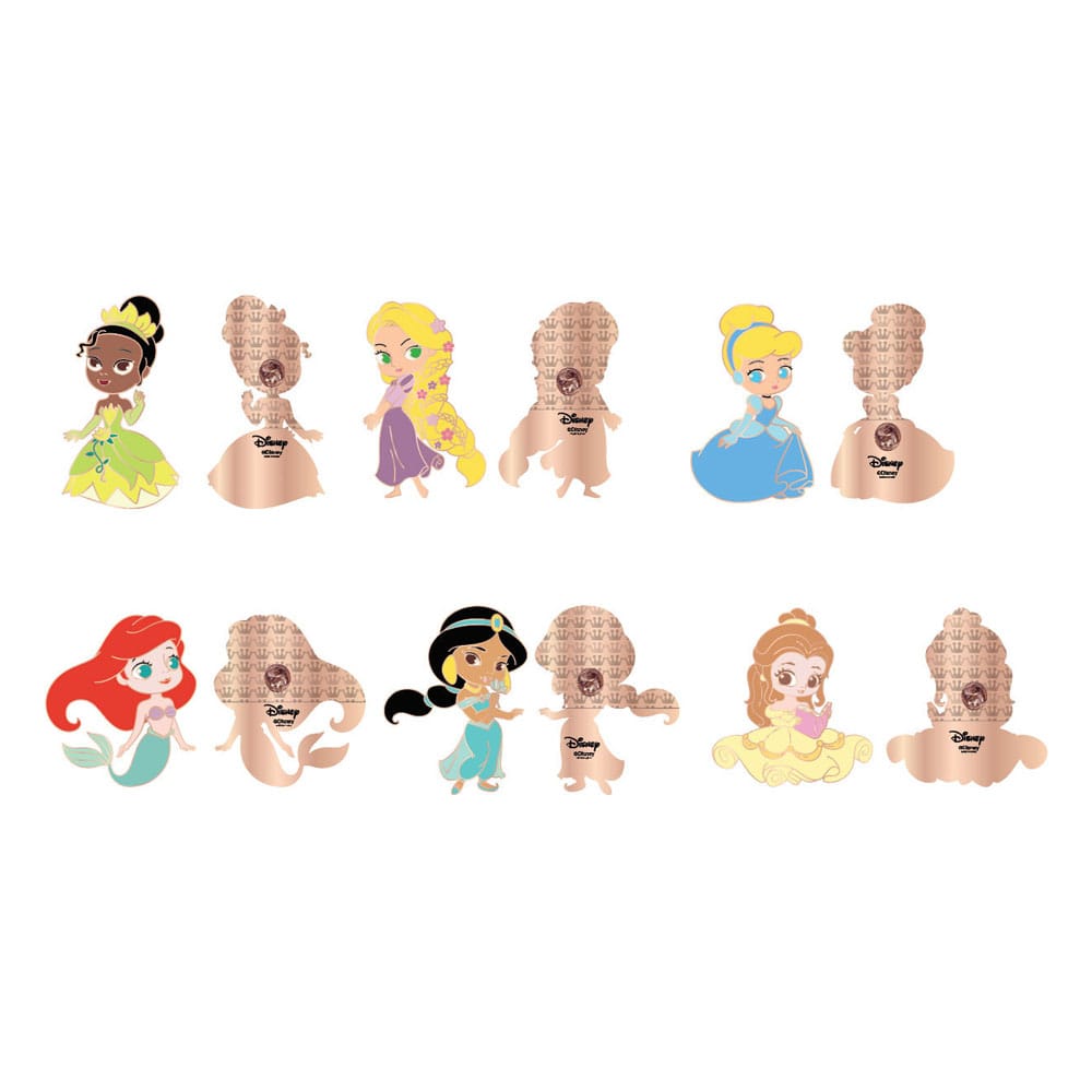 Disney Loungefly POP! Pin Ansteck-Pins Princess Chibi 4 cm Sortiment (12) - Preorder - ETA: 03.01.2026