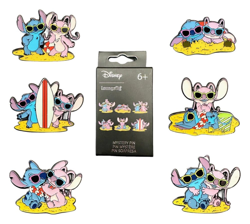 Disney Mystery Minis Minifiguren Stitch and Angel Beach Scene 5 cm Display (12) - Preorder - ETA: 25.09.2026