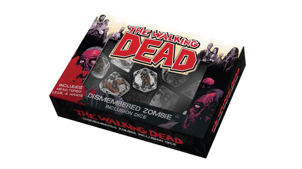 The Walking Dead Würfel Set Dismembered Zombie - Versand: 7 Tage nach Bestellung