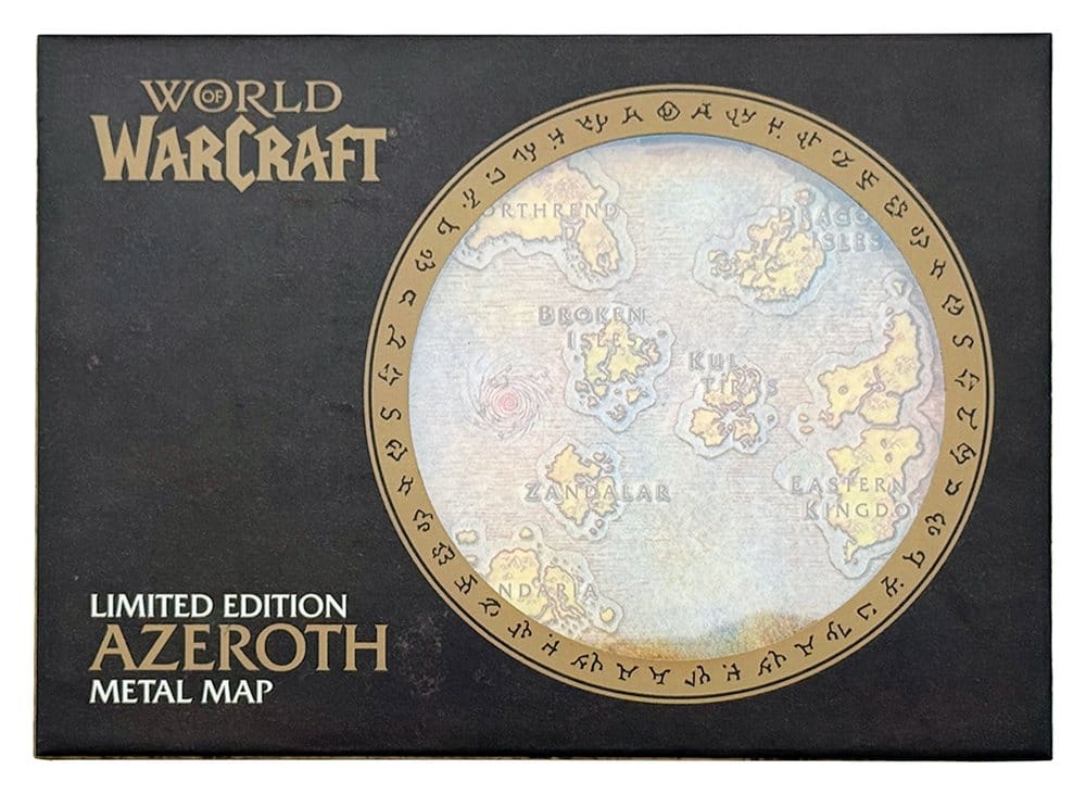 World of Warcraft Replik Metal Map of Azeroth Limited Edition 12 x 18 cm - Preorder - ETA: 25.03.2027