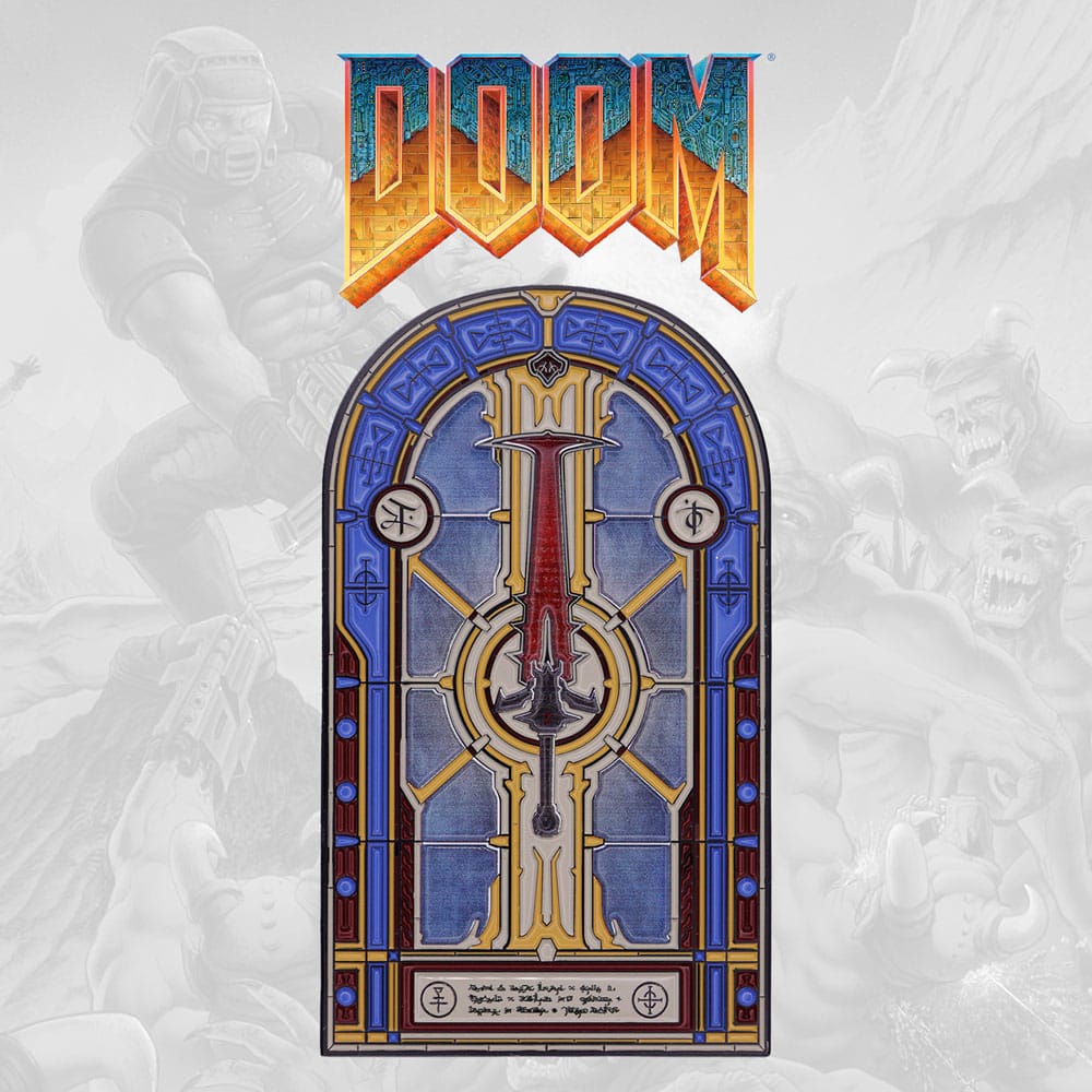 Doom Metallbarren Crucible Sword Stained Glass Limited Edition - Preorder - ETA: 09.10.2025