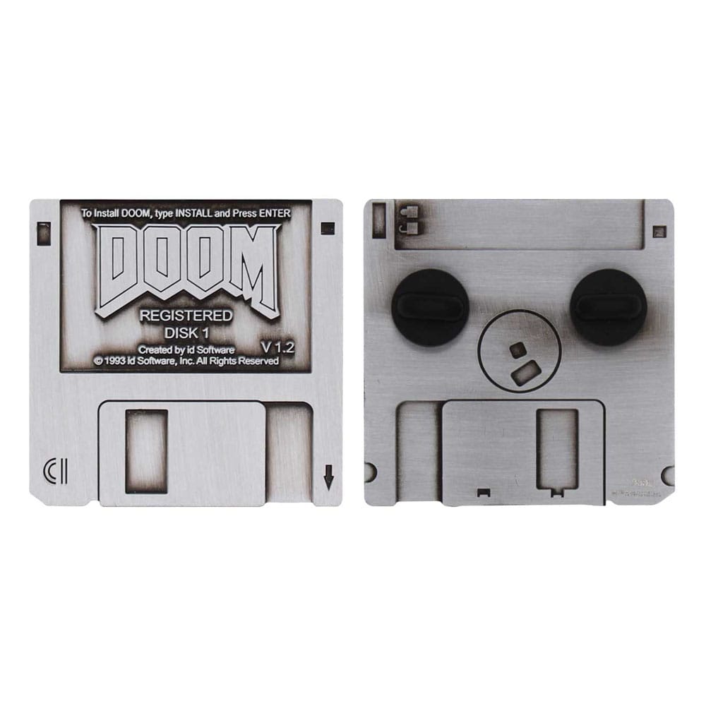 Doom Ansteck-Pin Floppy Disk Limited Edition - Versand: 5-7 Tage nach Bestellung