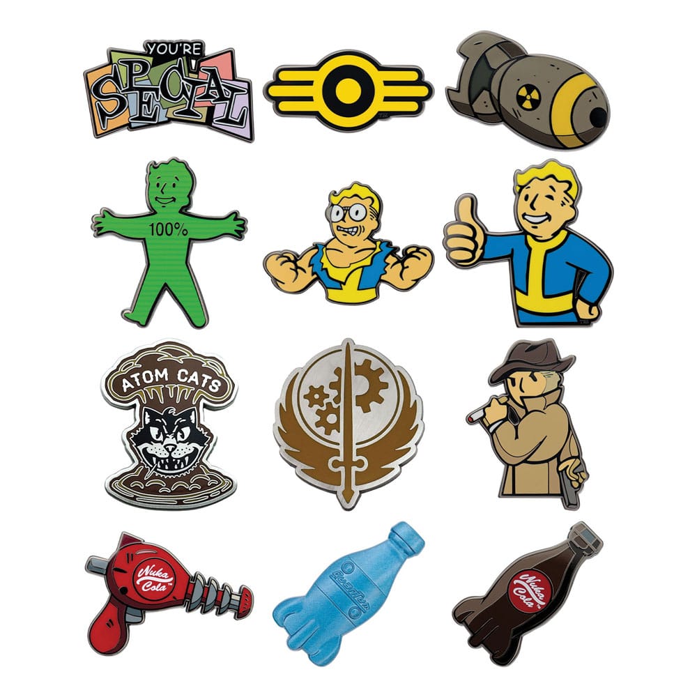 Fallout Ansteck-Pins Mystery Pin Badge Volume 2 Display (12) - Versand: 5-7 Tage nach Bestellung
