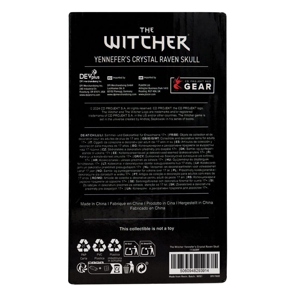 The Witcher 3 Replik Crystal Skull 12 cm - Preorder - ETA: 25.11.2025