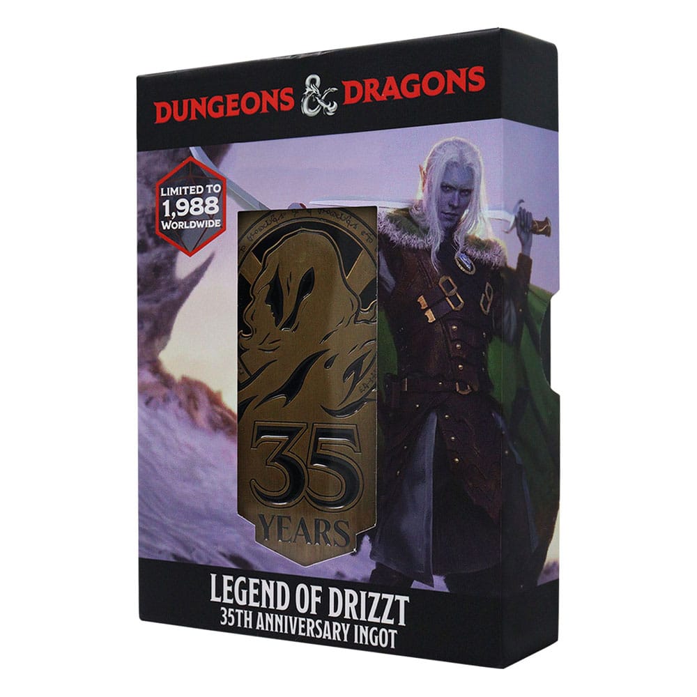 Dungeons & Dragons Metallbarren 35th Anniversary Legend of Drizzt Limited Edition - Versand: 5-7 Tage nach Bestellung