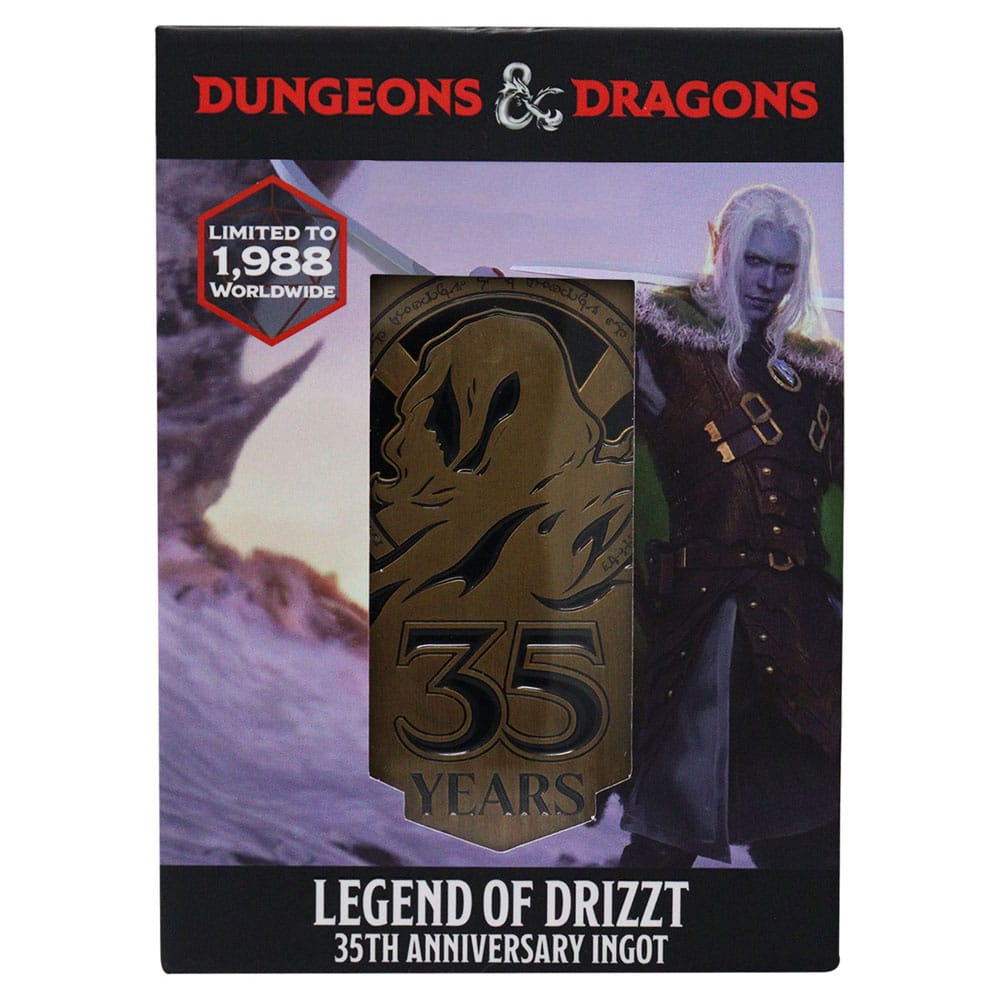 Dungeons & Dragons Metallbarren 35th Anniversary Legend of Drizzt Limited Edition - Versand: 5-7 Tage nach Bestellung
