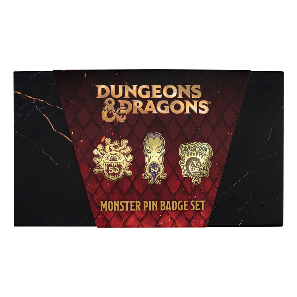Dungeons & Dragons Ansteck-Pins 3er-Set 50th Anniversary - Versand: 5-7 Tage nach Bestellung