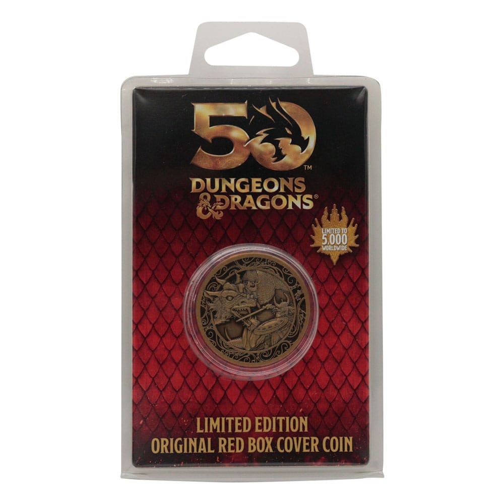 Dungeons & Dragons Sammelmünze 50th Anniversary Antique Gold Edition 4 cm - Versand: 5-7 Tage nach Bestellung