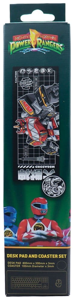 Power Rangers Schreibtischunterlage & Untersetzer - Preorder - ETA: 23.04.2027