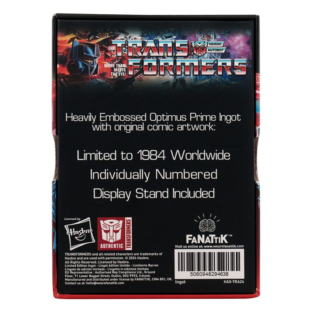 Transformers Metallbarren 40th Anniversary Autobots Edition - Versand: 5-7 Tage nach Bestellung
