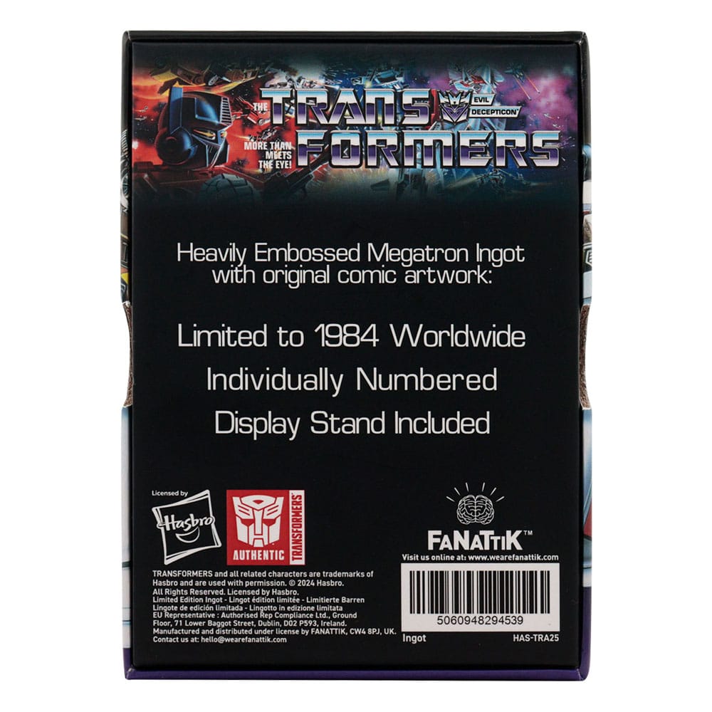 Transformers Metallbarren 40th Anniversary Decepticons Edition - Versand: 5-7 Tage nach Bestellung