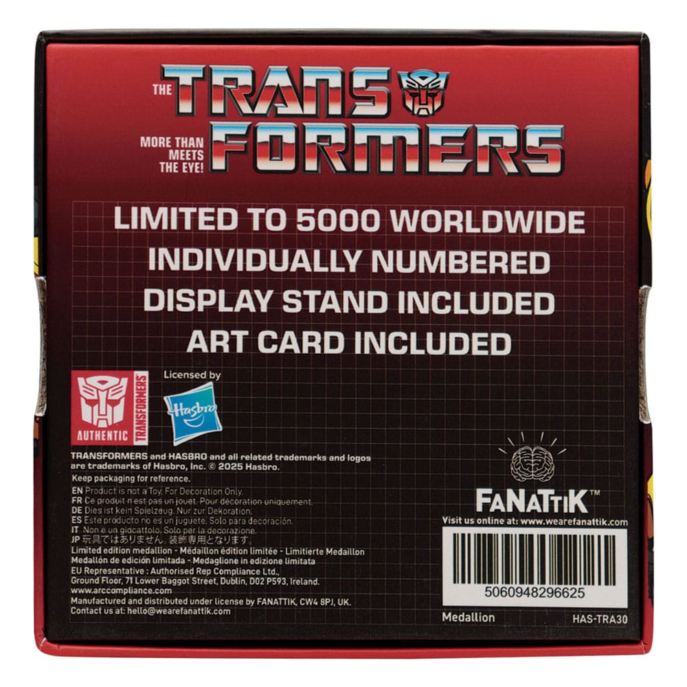 Transformers Generation 1 Medaille Bumblebee Limited Edition - Preorder - ETA: 25.12.2025