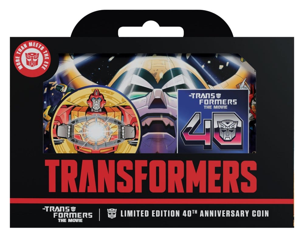 Transformers Sammelmünze The Movie 40th Anniversary Limited Edition 24k Gold Plated - Preorder - ETA: 25.01.2027