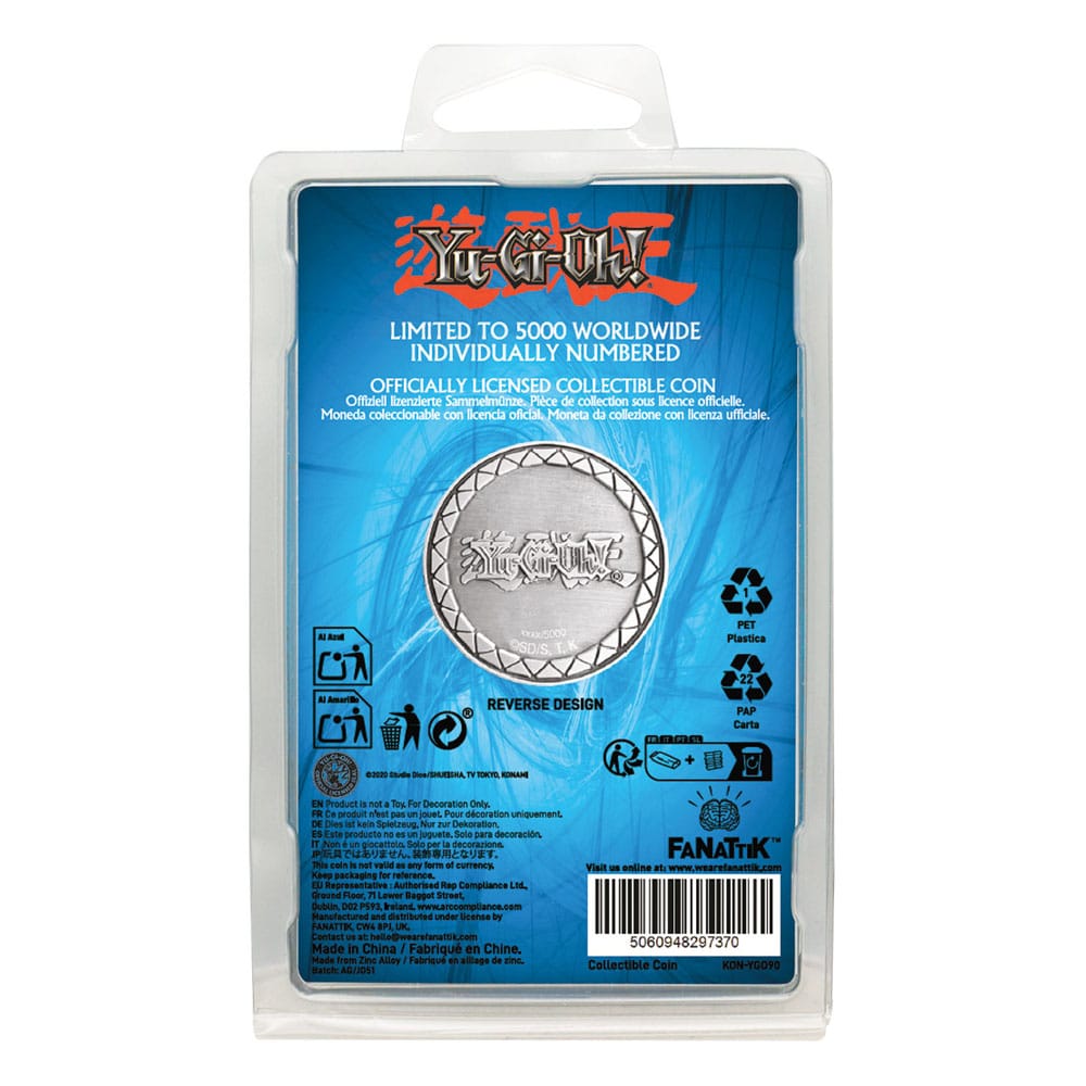Yu-Gi-Oh! Sammelmünze Blue-Eyes White Dragon Limited Edition - Versand: 5-7 Tage nach Bestellung