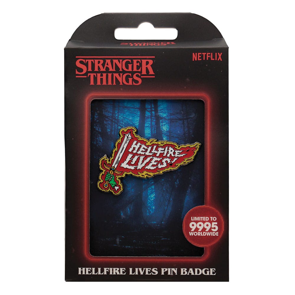 Stranger Things Ansteck-Pin Hellfire Lives Limited Edition - Preorder - ETA: 25.01.2026