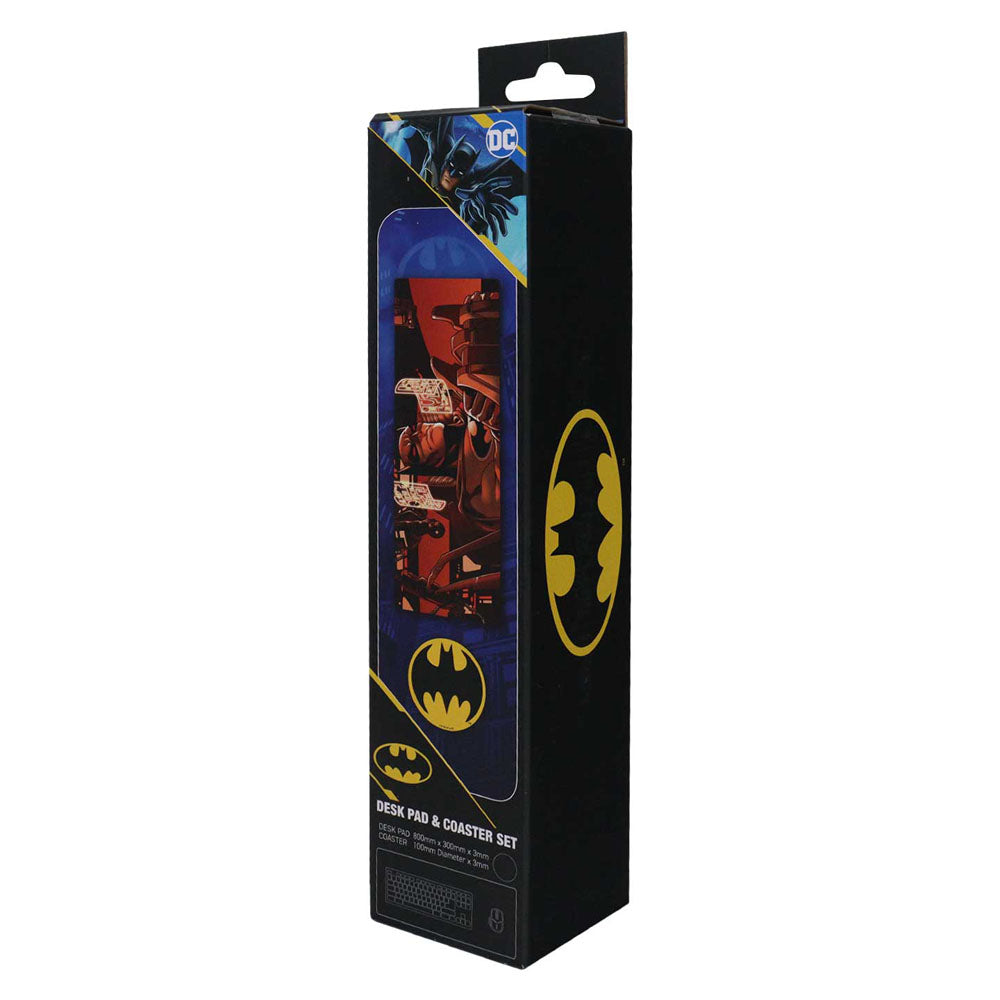 DC Comics Schreibtischunterlage & Untersetzer Set Batman - Versand: 5-7 Tage nach Bestellung