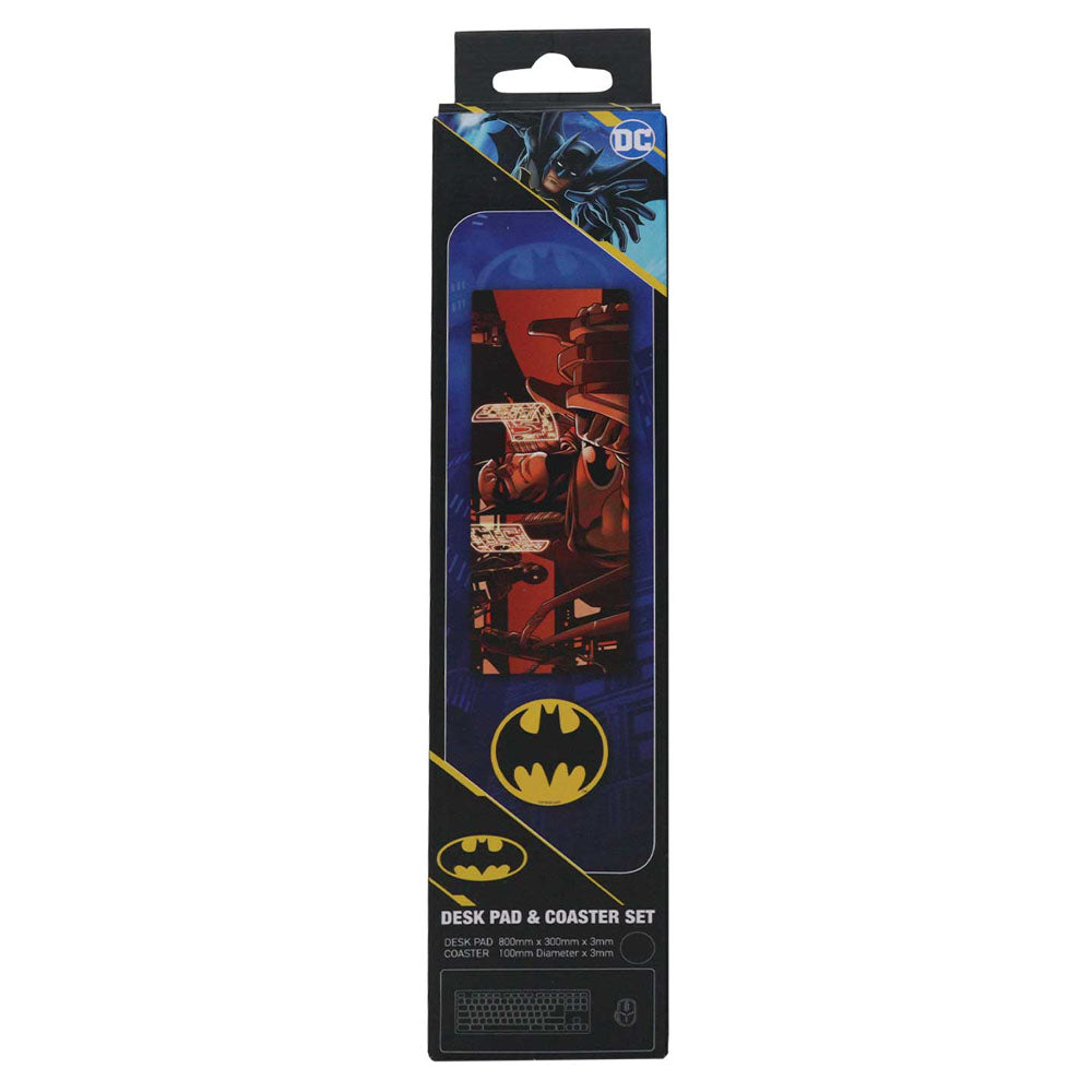 DC Comics Schreibtischunterlage & Untersetzer Set Batman - Versand: 5-7 Tage nach Bestellung