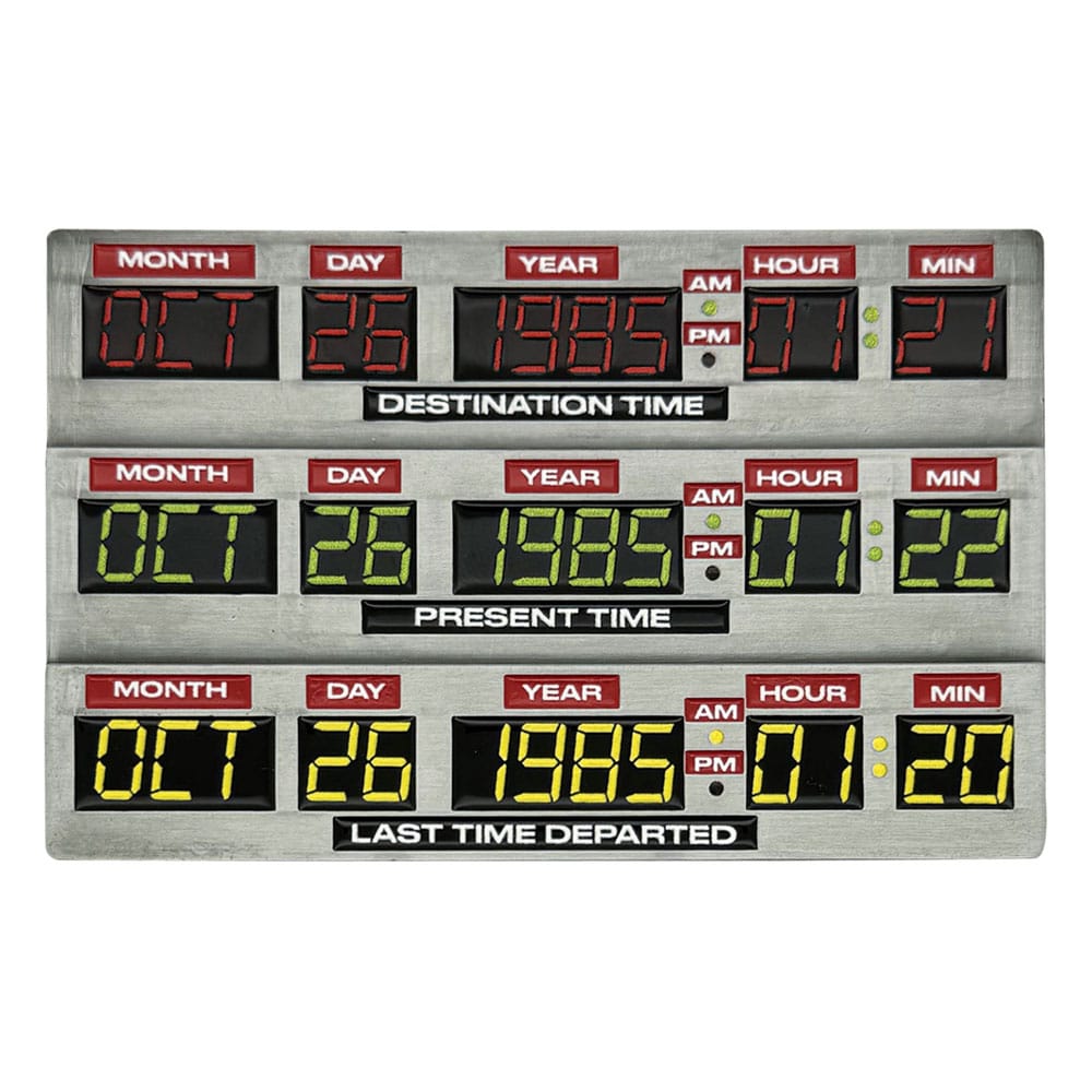 Zurück in die Zukunft Metallbarren 40th Anniversary Time Circuits Limited Edition - Preorder - ETA: 25.01.2026