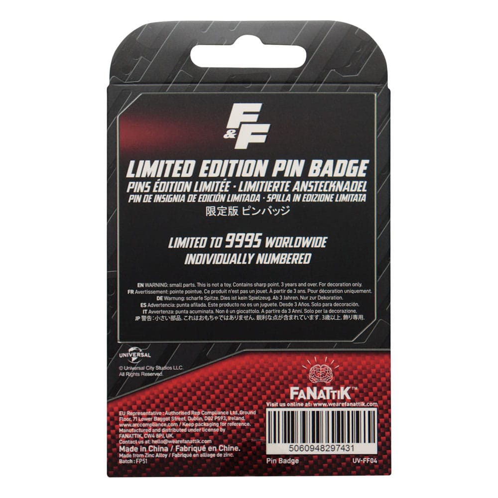 Fast & Furious Ansteck-Pin Familia License Plate - Preorder - ETA: 25.09.2025