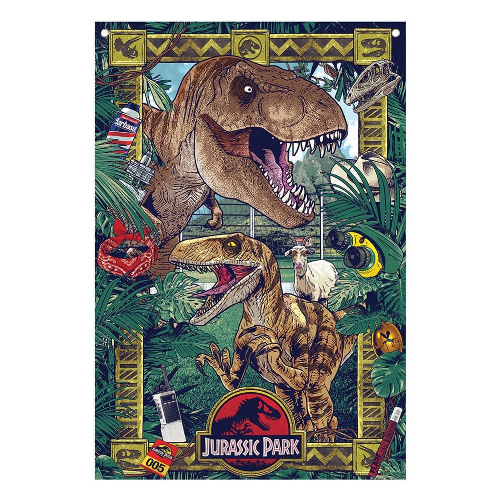 Jurassic Park Wandbehang 125 x 85 cm - Versand: 5-7 Tage nach Bestellung