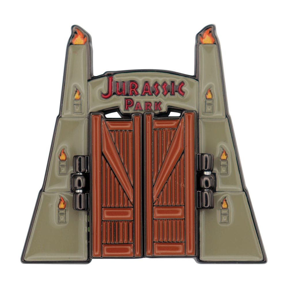 Jurassic Park Ansteck-Pin Gates Hinged - Preorder - ETA: 25.11.2025