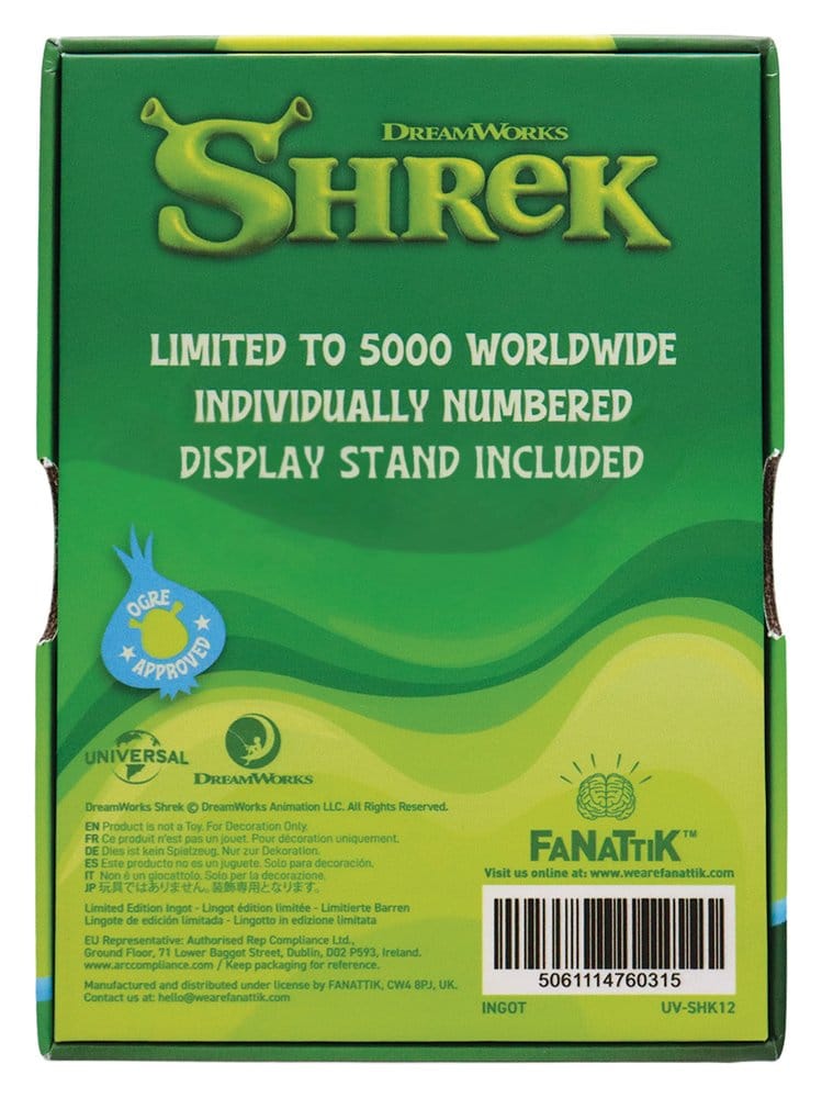 Shrek Metallbarren Stained Glass-Style Limited Edition - Preorder - ETA: 25.05.2027