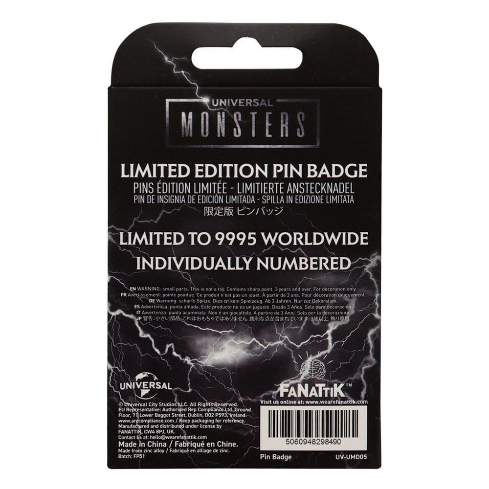 Universal Monsters Ansteck-Pin Limited Edition - Preorder - ETA: 25.01.2026