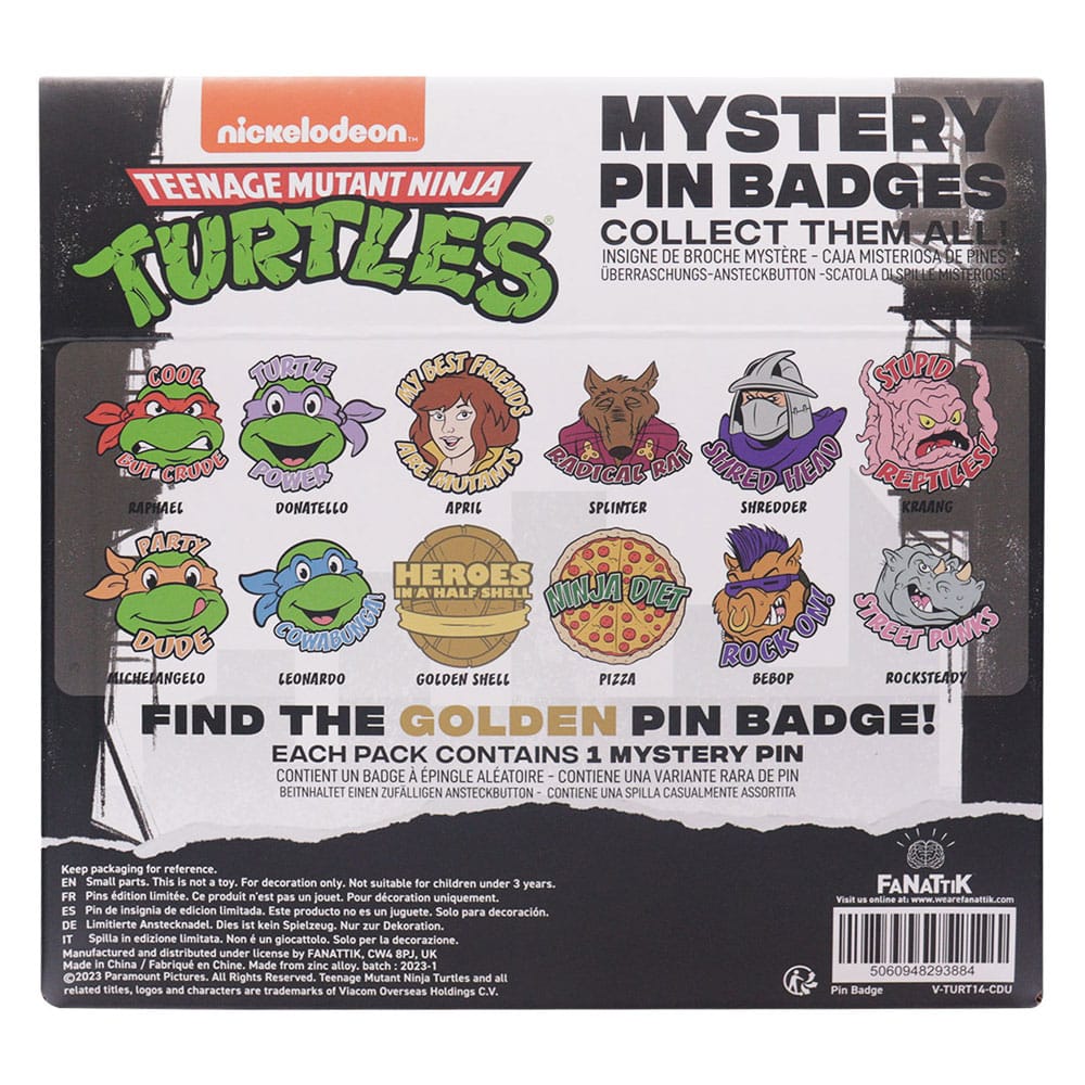 Teenage Mutant Ninja Turtles Ansteck-Pins Display (12) - Versand: 5-7 Tage nach Bestellung