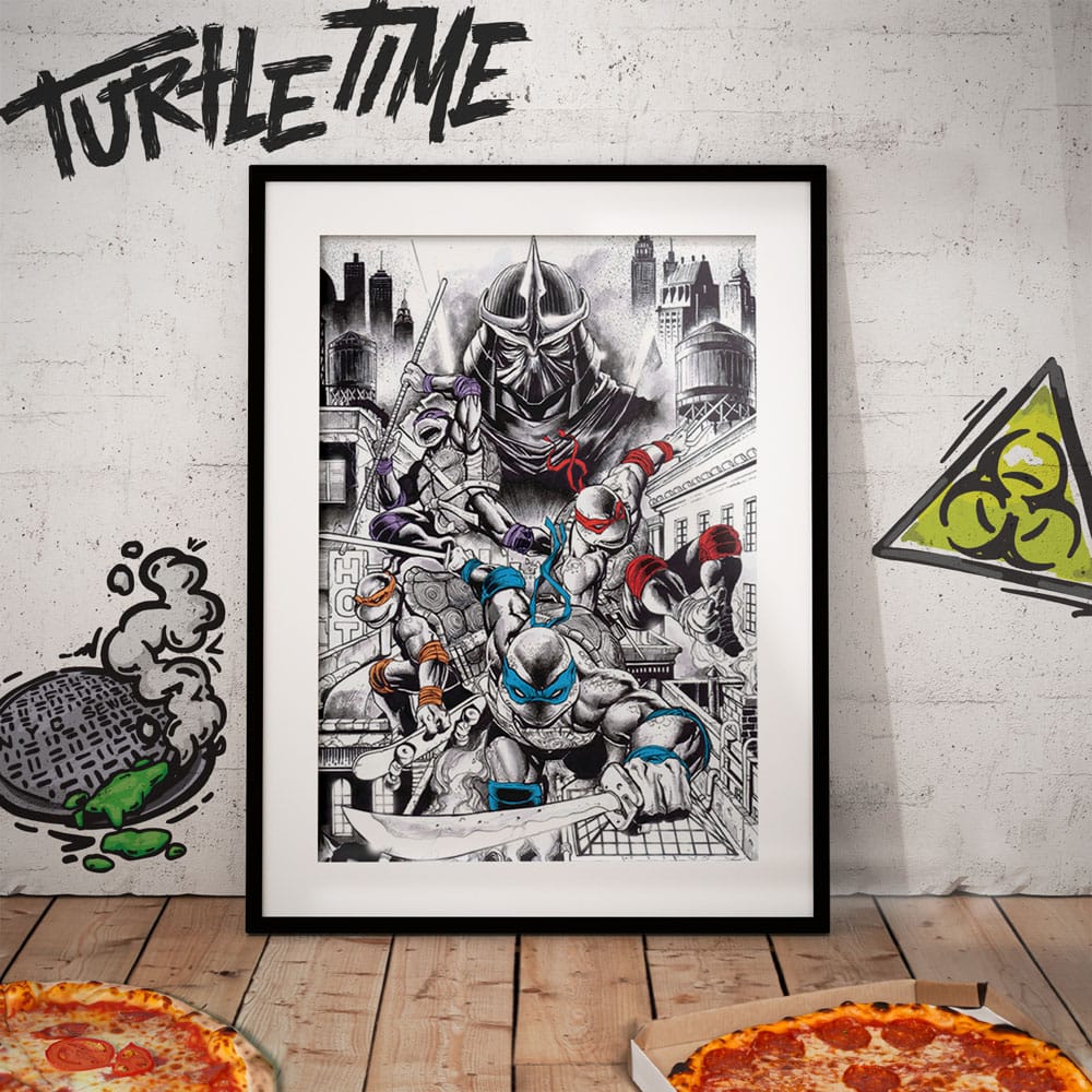 Teenage Mutant Ninja Turtles Kunstdruck 40th Anniversary Limited Edition 42 x 30 cm - Preorder - ETA: 18.10.2025