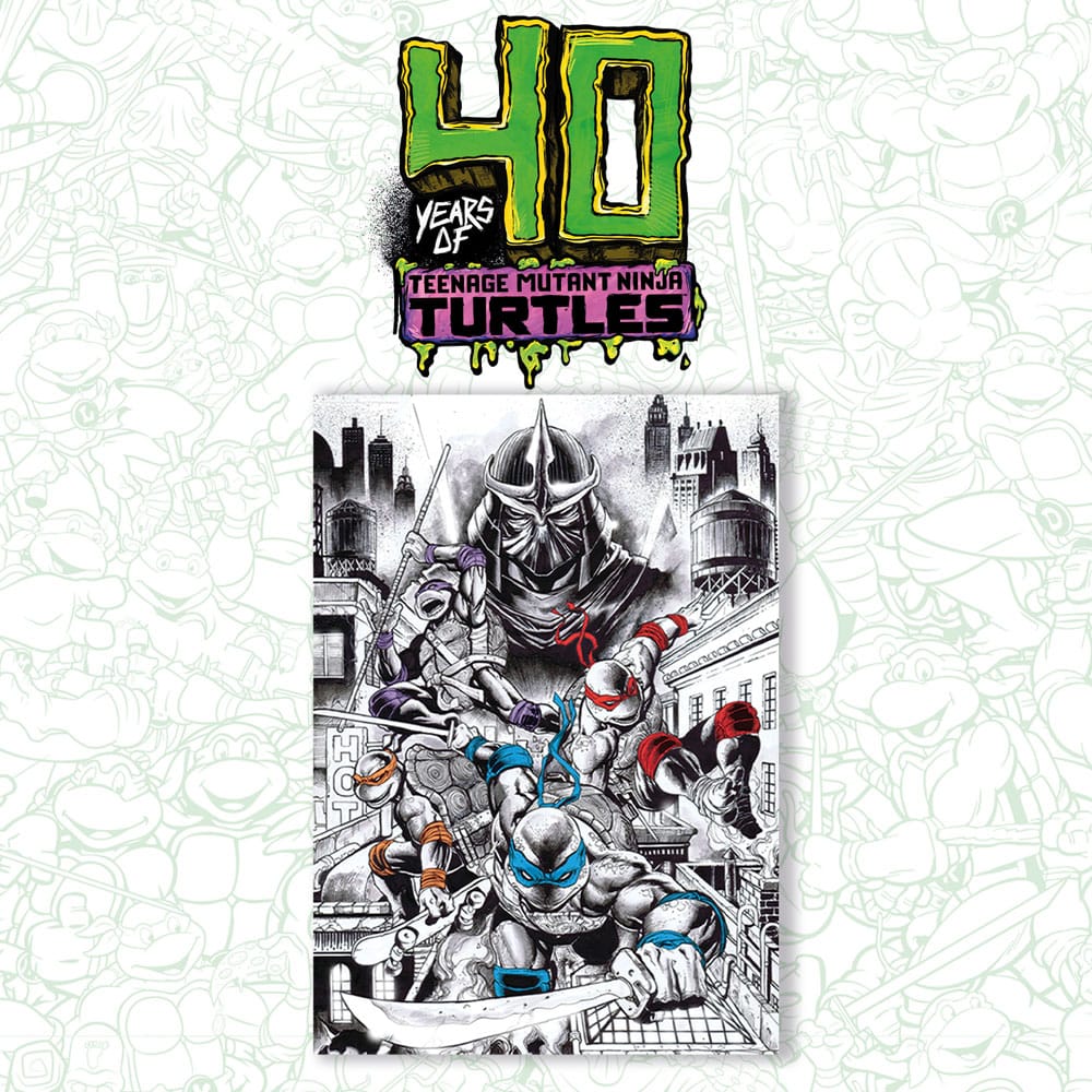 Teenage Mutant Ninja Turtles Kunstdruck 40th Anniversary Limited Edition 42 x 30 cm - Preorder - ETA: 18.10.2025
