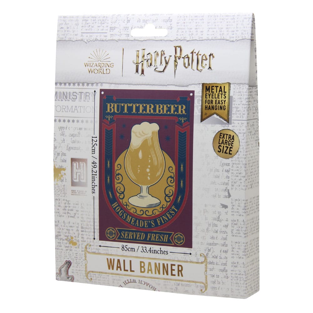 Harry Potter Wandbehang Butterbeer 125 x 85 cm - Versand: 5-7 Tage nach Bestellung