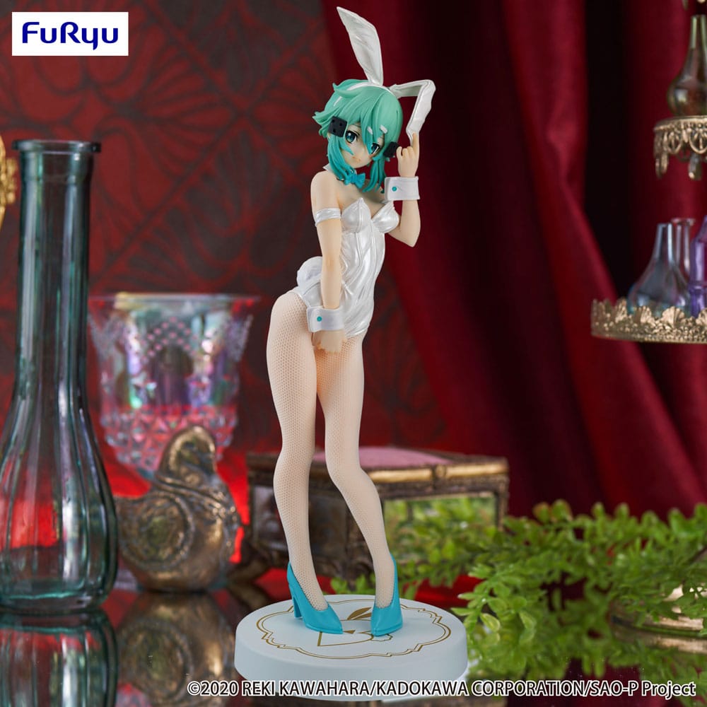 Sword Art Online BiCute Bunnies PVC Statue Sinon White Pearl Ver. 28 cm - Versand: 5-7 Tage nach Bestellung