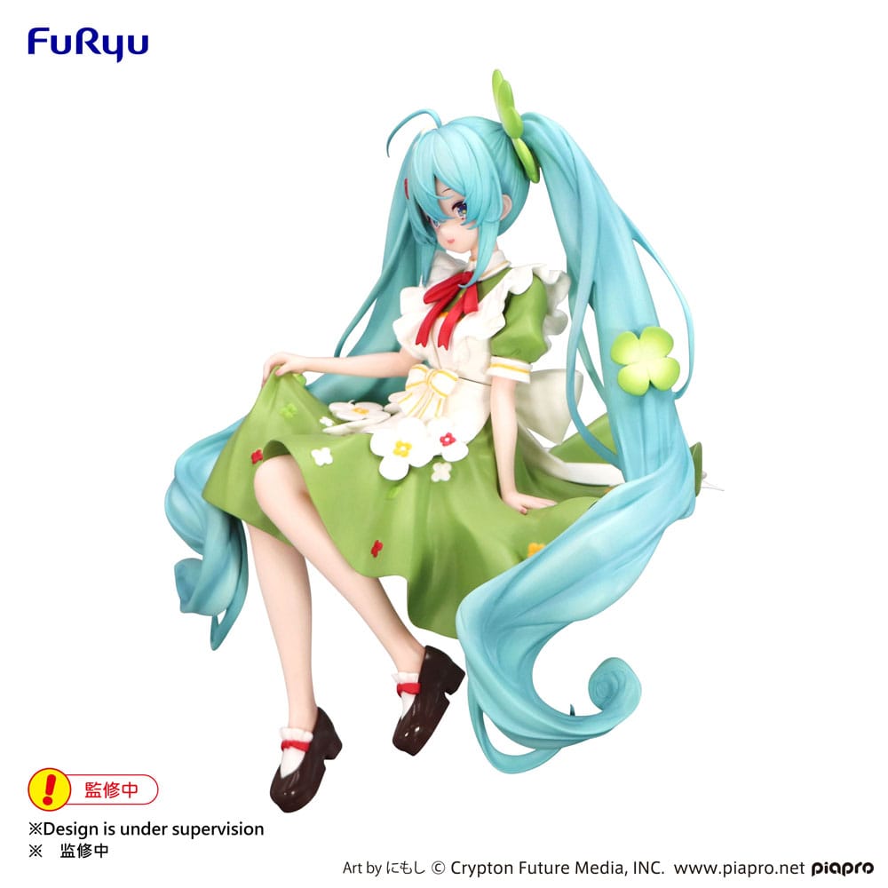 Hatsune Miku Noodle Stopper PVC Statue Flower Fairy Clover 15 cm - Versand: 5-7 Tage nach Bestellung