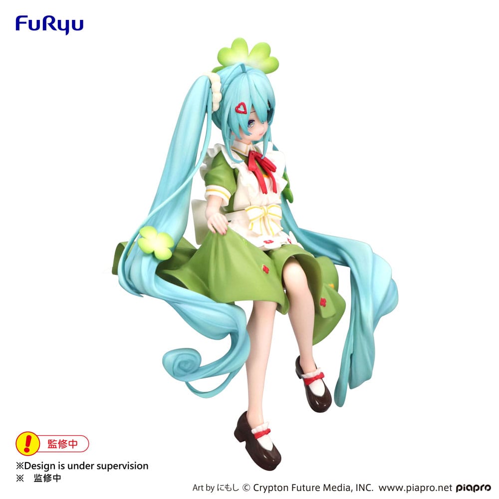 Hatsune Miku Noodle Stopper PVC Statue Flower Fairy Clover 15 cm - Versand: 5-7 Tage nach Bestellung