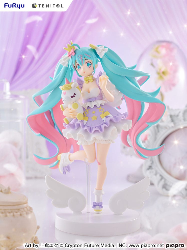 Hatsune Miku Tenitol PVC Statue Hatsune Miku Yumekawa Princess Lavender Ver. 21 cm - Preorder - ETA: 25.01.2026