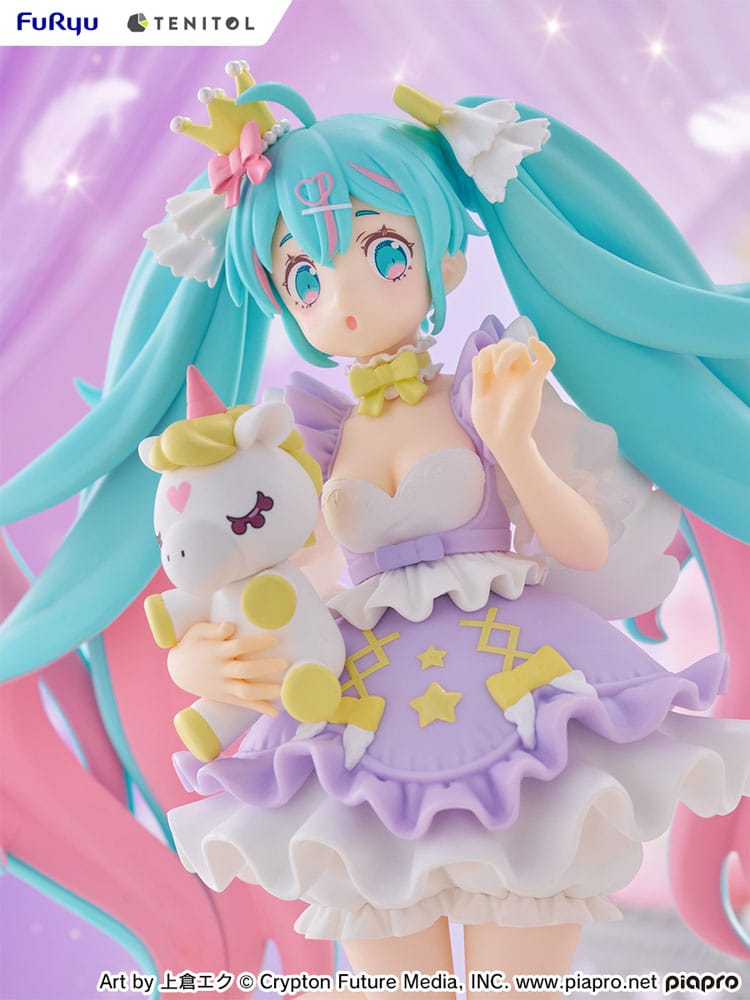 Hatsune Miku Tenitol PVC Statue Hatsune Miku Yumekawa Princess Lavender Ver. 21 cm - Preorder - ETA: 25.01.2026