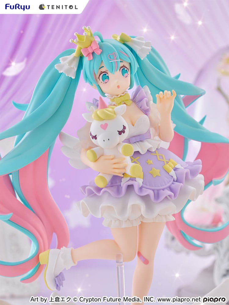 Hatsune Miku Tenitol PVC Statue Hatsune Miku Yumekawa Princess Lavender Ver. 21 cm - Preorder - ETA: 25.01.2026