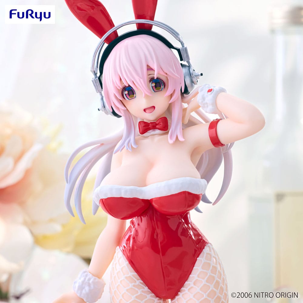 Super Sonico BiCute Bunnies PVC Statue Red Color Ver. 30 cm - Versand: 5-7 Tage nach Bestellung