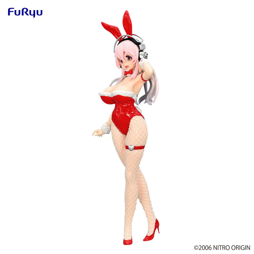 Super Sonico BiCute Bunnies PVC Statue Red Color Ver. 30 cm - Versand: 5-7 Tage nach Bestellung