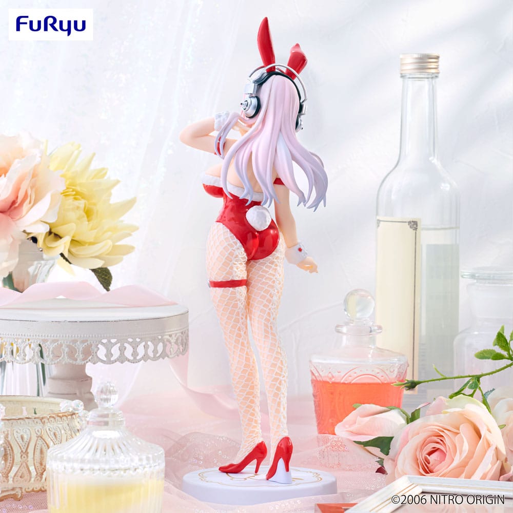 Super Sonico BiCute Bunnies PVC Statue Red Color Ver. 30 cm - Versand: 5-7 Tage nach Bestellung