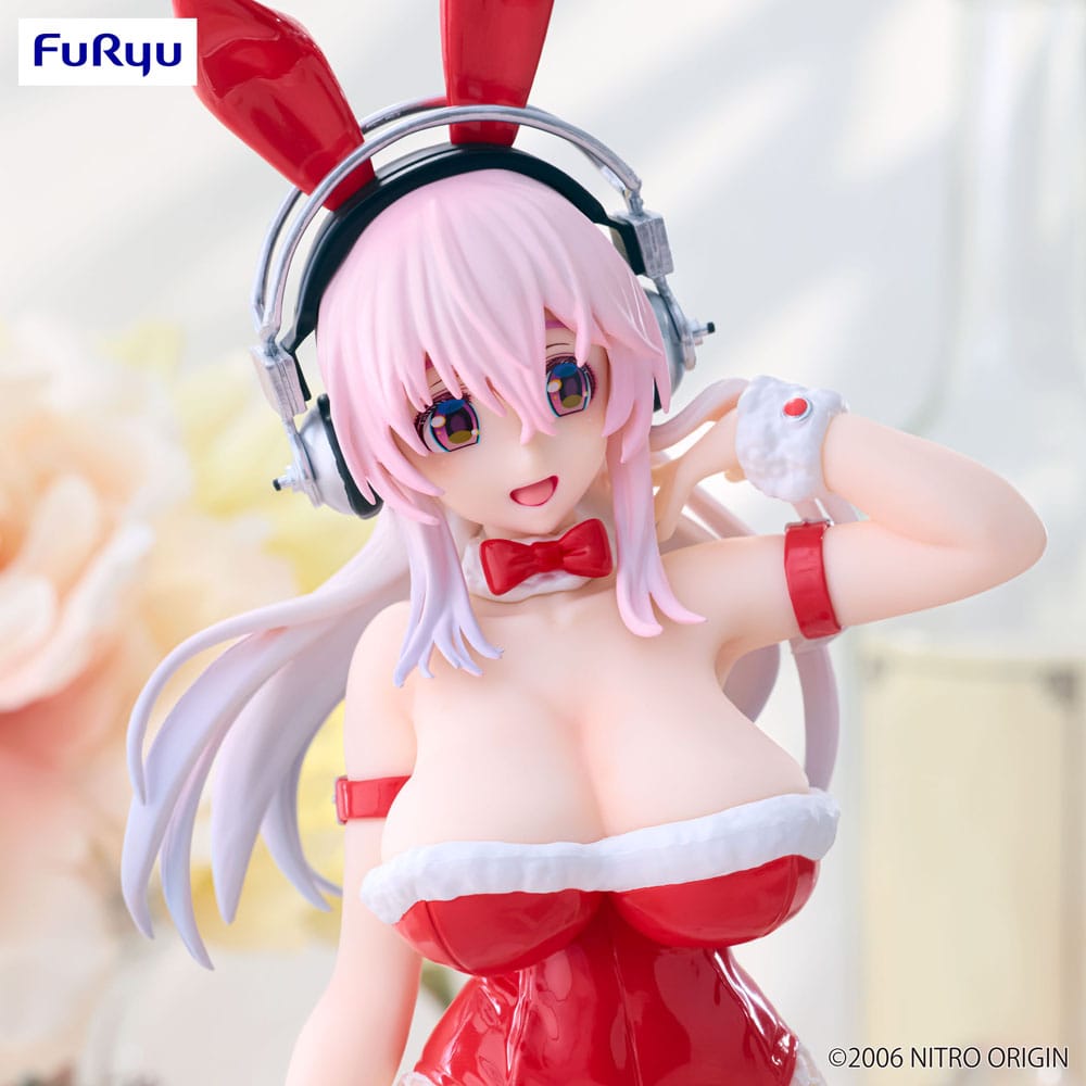 Super Sonico BiCute Bunnies PVC Statue Red Color Ver. 30 cm - Versand: 5-7 Tage nach Bestellung