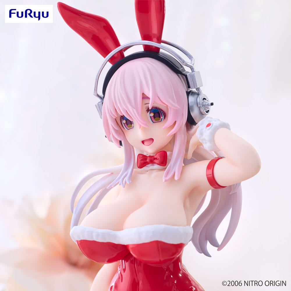 Super Sonico BiCute Bunnies PVC Statue Red Color Ver. 30 cm - Versand: 5-7 Tage nach Bestellung