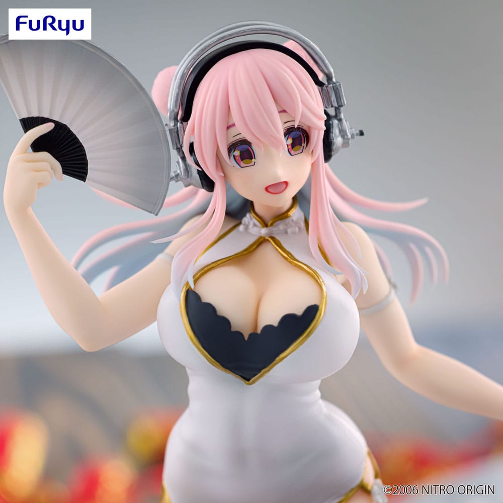 Super Sonico Trio-Try-iT PVC Statue White China Dress Ver. 21 cm - Preorder - ETA: 25.02.2026