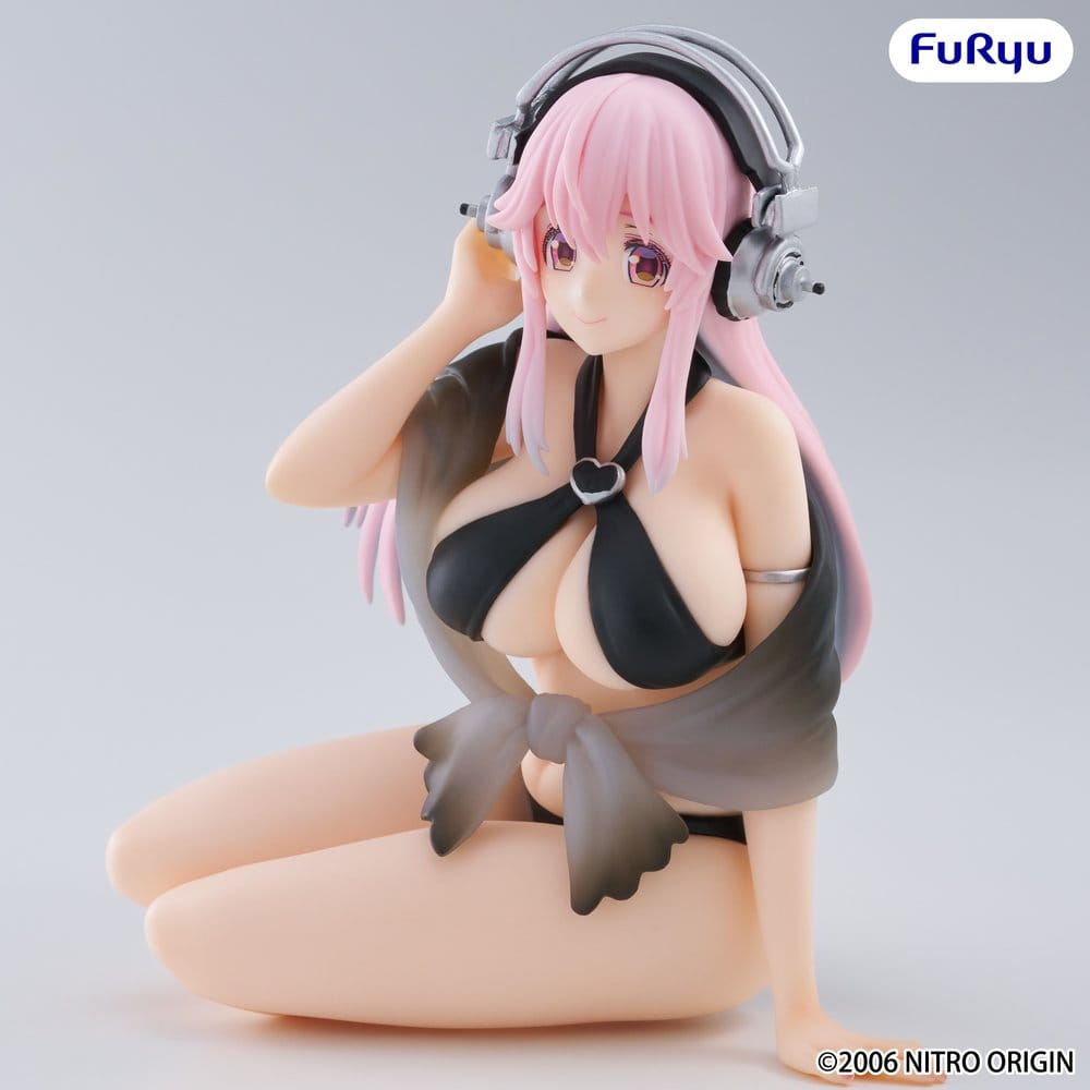 Super Sonico Noodle Stopper PVC Statue Super Sonico Swimsuit Black Color Ver. 10 cm - Preorder - ETA: 25.09.2026